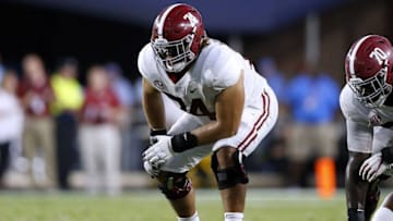 Jedrick Wills Jr., Alabama Crimson Tide. (Photo by Jonathan Bachman/Getty Images)