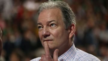 CHICAGO, IL - JUNE 24: General manager Ray Shero of the New Jersey Devils looks on during the 2017 NHL Draft at United Center on June 24, 2017 in Chicago, Illinois. (Photo by Dave Sandford/NHLI via Getty Images)