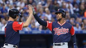 TORONTO, ON - AUGUST 25: Byron Buxton Toronto, Canada. (Photo by Tom Szczerbowski/Getty Images)