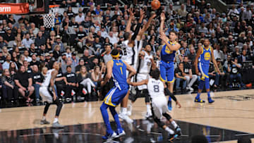 SAN ANTONIO, TX - APRIL 19: Klay Thompson