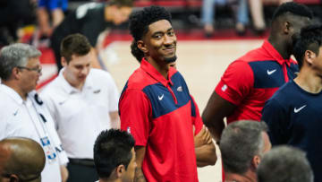 LAS VEGAS, NEVADA - JULY 06: Christian Wood of the New Orleans Pelicans (Photo by Cassy Athena/Getty Images)