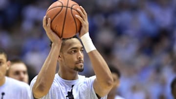 Jan 10, 2015; Chapel Hill, NC, USA; North Carolina Tar Heels forward J.P. Tokoto (13) during warm ups at Dean E. Smith Center. Mandatory Credit: Bob Donnan-USA TODAY Sports