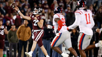 Nov 23, 2023; Starkville, Mississippi, USA; at Davis Wade Stadium at Scott Field. Mandatory Credit: Petre Thomas-USA TODAY Sports