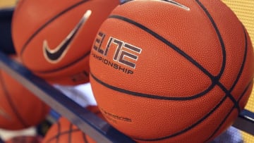 Jan 25, 2015; Atlanta, GA, USA; Detailed view of Nike basketballs on a rack before a game between the Boston College Eagles and Georgia Tech Yellow Jackets at McCamish Pavilion. Mandatory Credit: Brett Davis-USA TODAY Sports