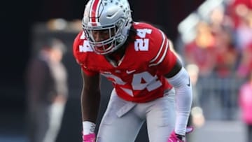 Oct 8, 2016; Columbus, OH, USA; Ohio State Buckeyes safety Malik Hooker (24) against the Indiana Hoosiers at Ohio Stadium. Ohio State won the game 38-17. Mandatory Credit: Joe Maiorana-USA TODAY Sports