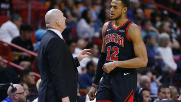 Daniel Gafford, Jim Boylen, Chicago Bulls (Photo by Michael Reaves/Getty Images)