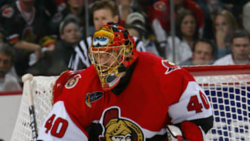 KANATA, ON - APRIL 18: Goalie Patrick Lalime