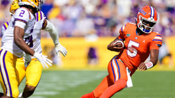 Emory Jones, Florida Gators. (Mandatory Credit: Stephen Lew-USA TODAY Sports)