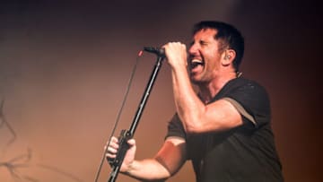 LOS ANGELES, CA - JULY 23: Trent Reznor of Nine Inch Nails performs onstage on day 3 of FYF Fest 2017 at Exposition Park on July 23, 2017 in Los Angeles, California. (Photo by Rich Fury/Getty Images for FYF)