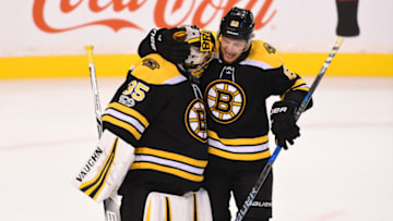 BOSTON, MA - OCTOBER 19: Anton Khudobin