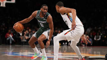 Alec Burks #5 of the Detroit Pistons. (Photo by Mike Stobe/Getty Images)
