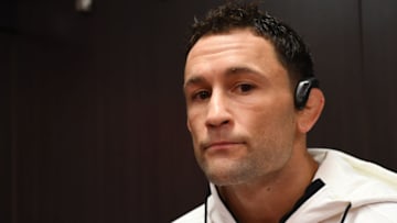 EDMONTON, ALBERTA - JULY 27: Frankie Edgar prepares to fight Max Holloway in their UFC featherweight championship bout during the UFC 240 event at Rogers Place on July 27, 2019 in Edmonton, Alberta, Canada. (Photo by Mike Roach/Zuffa LLC/Zuffa LLC)