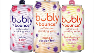 New bubly bounce with added caffeine, photo provided by bubly