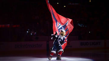 Slapshot, Washington Capitals Mandatory Credit: Tommy Gilligan-USA TODAY Sports