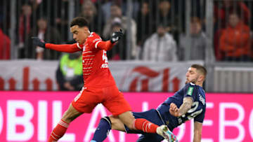Bayern Munich play away at FC Koln in the final matchday of the Bundesliga season. (Photo by Stefan Matzke - sampics/Corbis via Getty Images)