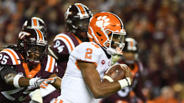 BLACKSBURG, VA - SEPTEMBER 30: Quarterback Kelly Bryant