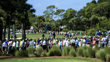 PALM BEACH GARDENS, FL - FEBRUARY 24: A general view of spectators walking the course during the third round of the Honda Classic at PGA National Resort and Spa on February 24, 2018 in Palm Beach Gardens, Florida. (Photo by Sam Greenwood/Getty Images)