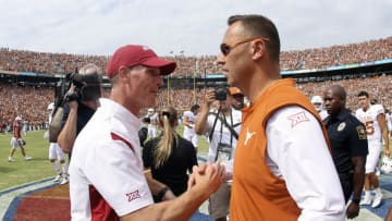 Steve Sarkisian, Brent Venables, Texas football. Mandatory Credit: Kevin Jairaj-USA TODAY Sports