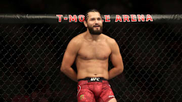LAS VEGAS, NEVADA - JULY 06: Jorge Masvidal of the United States looks on during a UFC 239 Welterweight Bout against Ben Askren of the United States at T-Mobile Arena on July 06, 2019 in Las Vegas, Nevada. (Photo by Sean M. Haffey/Getty Images)