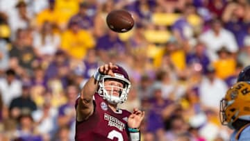 Quarterback Will Rogers throws a pass as the LSU Tigers take on the Mississippi State Bulldogs at Tiger Stadium in Baton Rouge, Louisiana, USA. Saturday, Sept. 17, 2022.Lsu Vs Miss State Football 0453Syndication The Daily Advertiser