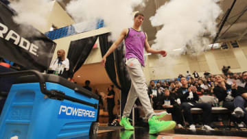 MARIETTA, GA - MARCH 25: Samuell Williamson is introduced during the 2019 Powerade Jam Fest on March 25, 2019 in Marietta, Georgia. (Photo by Mike Ehrmann/Getty Images for Powerade)