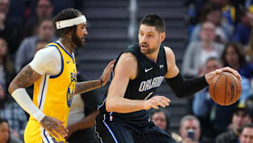 Orlando Magic fans have long connected the team to the Golden State Warriors' second pick and Nikola Vucevic would be a perfect win-now addition for Golden State. Mandatory Credit: Darren Yamashita-USA TODAY Sports