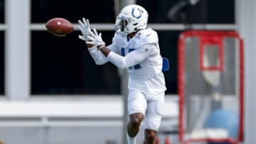 INDIANAPOLIS, IN - AUGUST 28: Dominique Dafney #47 of the Indianapolis Colts is seen during training camp at Indiana Farm Bureau Football Center on August 28, 2020 in Indianapolis, Indiana. (Photo by Michael Hickey/Getty Images)