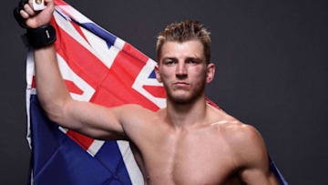 LAS VEGAS, NV - DECEMBER 30: Dan Hooker of New Zealand poses for a portrait backstage after his victory over Marc Diakiese during the UFC 219 event inside T-Mobile Arena on December 30, 2017 in Las Vegas, Nevada. (Photo by Mike Roach/Zuffa LLC/Zuffa LLC via Getty Images)