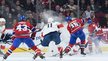 MONTREAL, QC - JANUARY 15: Jesperi Kotkaniemi #15 of the Montreal Canadiens fires a shot against the Florida Panthers in the NHL game at the Bell Centre on January 15, 2019 in Montreal, Quebec, Canada. (Photo by Francois Lacasse/NHLI via Getty Images)