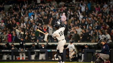 New York, NY-October 5: New York Yankees shortstop Didi Gregorius reacted after he knocked a grand slam home run in the third inning off Twins reliever, Tyler Duffey. (Photo by Jeff Wheeler/Star Tribune via Getty Images)