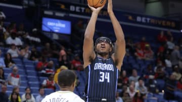 Wendell Carter stood out in the Orlando Magic's opening preseason game with his shooting. (Photo by Jonathan Bachman/Getty Images)