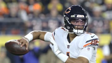 Chicago Bears quarterback Justin Fields. (Charles LeClaire-USA TODAY Sports)