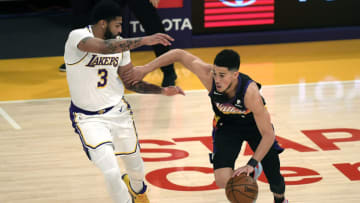 Phoenix Suns, Devin Booker, Anthony Davis (Photo by Kevork Djansezian/Getty Images)