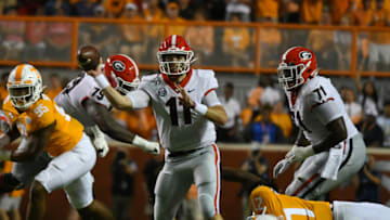 Jake Fromm, Georgia Bulldogs. (Photo by Jeffrey Vest/Icon Sportswire via Getty Images)