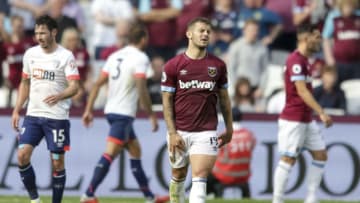 LONDON, ENGLAND - AUGUST 18: Jack Wilshere of West Ham United during the Premier League match between West Ham United and AFC Bournemouth at London Stadium on August 18, 2018 in London, United Kingdom. (Photo by AFC Bournemouth/AFC Bournemouth via Getty Images)