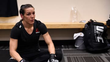 FRESNO, CA - DECEMBER 09: Alexis Davis of Canada waits backstage during the UFC Fight Night event inside Save Mart Center on December 9, 2017 in Fresno, California. (Photo by Mike Roach/Zuffa LLC/Zuffa LLC via Getty Images)