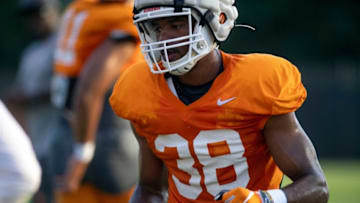 Tennessee linebacker Solon Page III (38) at practice on Friday, August 9, 2019.Kns Vols Observations
