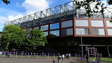 BIRMINGHAM, UNITED KINGDOM - APRIL 23: General view from outside of Villa Park during the Sky Bet Championship match between Aston Villa and Birmingham City at Villa Park on April 23, 2017 in Birmingham, England. (Photo by Harry Trump/Getty Images)