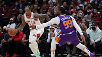 DeMar DeRozan, Jae Crowder, Chicago Bulls (Photo by Stacy Revere/Getty Images)