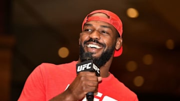 LAS VEGAS, NEVADA - JULY 03: Jon Jones holds an open workout for fans and media during the UFC 239 Open Workouts event at MGM Grand Hotel & Casino on July 3, 2019 in Las Vegas, Nevada. (Photo by Chris Unger/Zuffa LLC/Zuffa LLC via Getty Images)