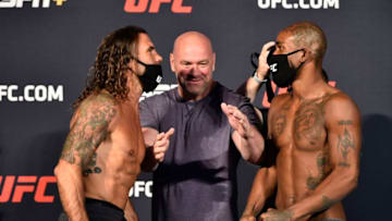 Clay Guida and Bobby Green (Photo by Chris Unger/Zuffa LLC via Getty Images)