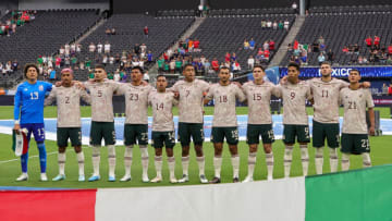 Team Mexico poses for a team photo before a Nations League match in June. (Photo by Ethan Miller/Getty Images)