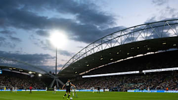 HUDDERSFIELD, ENGLAND - AUGUST 05: A general view of play during the Sky Bet Championship match between Huddersfield Town and Derby County at John Smith's Stadium on August 05, 2019 in Huddersfield, England. (Photo by George Wood/Getty Images)