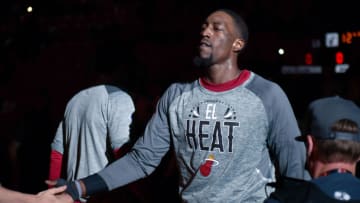Miami Heat center Bam Adebayo (13) is introduced before the game against the Houston Rockets(Jim Rassol-USA TODAY Sports)