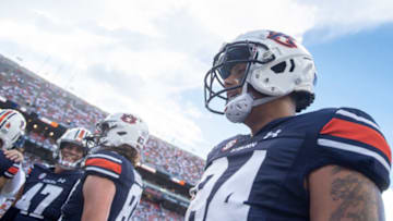 An Auburn football 4-star Class of 2022 tight end could be 'special' according to newly hired tight ends coach Ben Aigamaua (Photo by Michael Chang/Getty Images)