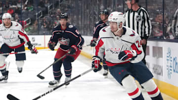 Connor McMichael, Washington Capitals (Photo by Jason Mowry/Getty Images)