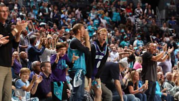 Charlotte Hornets fans. (Photo by Brock Williams-Smith/NBAE via Getty Images)