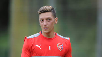ST ALBANS, ENGLAND - AUGUST 13: Mesut Ozil of Arsenal during a training session on August 13, 2016 in St Albans, England. (Photo by Stuart MacFarlane/Arsenal FC via Getty Images)