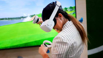 PARIS, FRANCE - JUNE 15: A visitor wears a virtual reality headset Meta Quest 2 as he takes part in an immersive experience during the Viva Technology conference at Parc des Expositions Porte de Versailles on June 15, 2023 in Paris, France. Viva Technology, the biggest tech show in Europe but also in a unique digital format, for 4 days of reconnection and relaunch thanks to innovation. The event brings together startups, CEOs, investors, tech leaders and all of the digital transformation players who are shaping the future of the Internet. The annual technology conference, also known as VivaTech, was founded in 2016 by Publicis Groupe and Groupe Les Echos and is dedicated to promoting innovation and startups. (Photo by Chesnot/Getty Images)