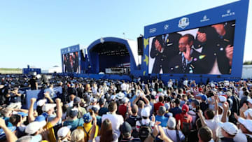 PARIS, FRANCE - SEPTEMBER 27: A general view during the opening ceremony for the 2018 Ryder Cup at Le Golf National on September 27, 2018 in Paris, France. (Photo by Jamie Squire/Getty Images)